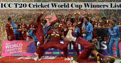 T20 World Cup Winners List: ICC T20 World Cup Winners List (2007-2020)