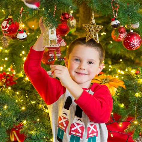 Boy And A Christmas Tree Free Stock Photo - Public Domain Pictures