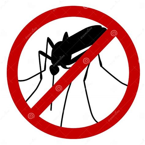 No mosquito stock vector. Illustration of sign, repellent - 44573804