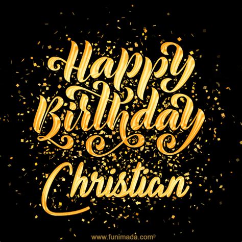 Happy Birthday Christian GIFs for Him - Download on Funimada.com