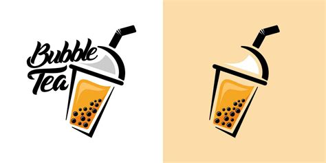 bubble tea logo 3578858 Vector Art at Vecteezy