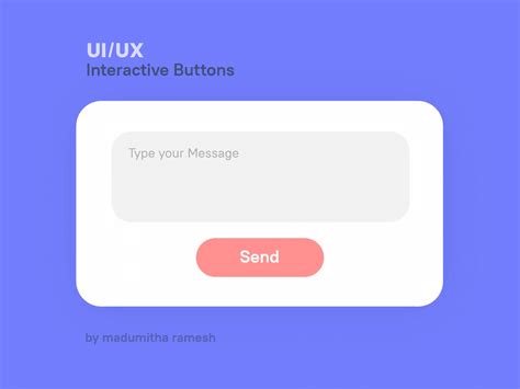 Animated Send button - UI design by Madumitha Ramesh on Dribbble