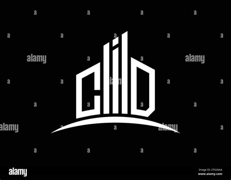 Letter CID building vector monogram logo design template. Building ...