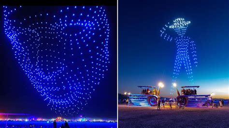 1,000 Drones Create a Magnificent Light Show Over Black Rock City at ...