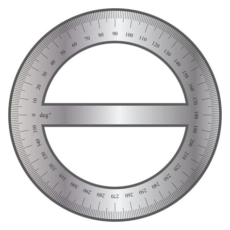 360 Degree Protractor Printable