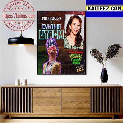 Maya Rudolph As Cynthia Utrom In TMNT Movie Mutant Mayhem Art Decor ...