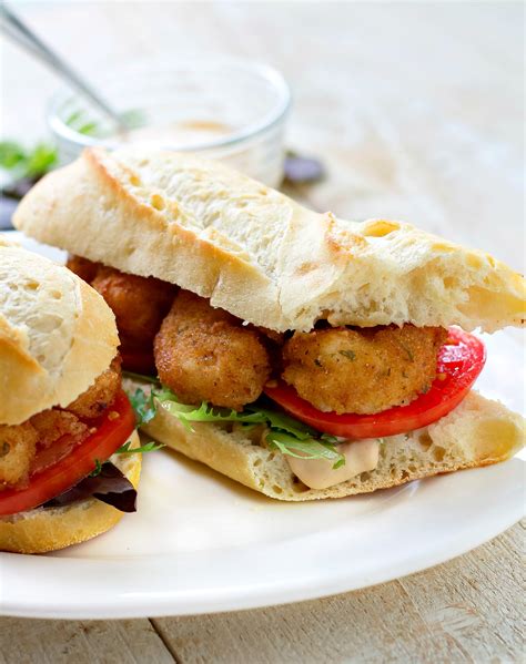 Shrimp Po Boy Sandwich with Sauce - Bunny's Warm Oven