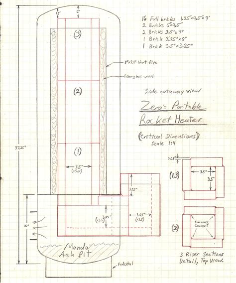 Wood burning Rocket Stove heater plans