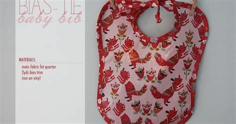 birchfabrics: Tutorial: Bias Tie Baby Bib by Guest Blogger Littlest Pretty Things