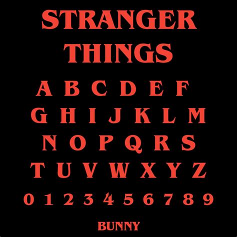 Stranger Things (Font) by bunny-425 on DeviantArt