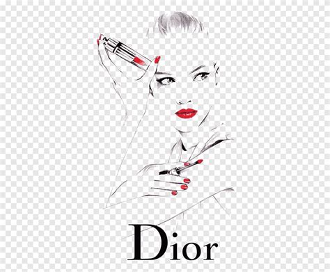 Dior lipstick, illustration, cartoon png | PNGEgg