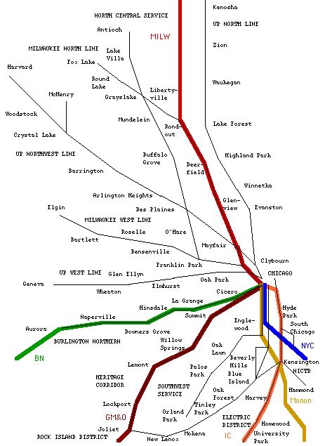 Amtrak Chicago Map