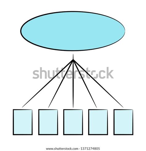 Organization Chart Diagram Template Vector Stock Vector (Royalty Free ...