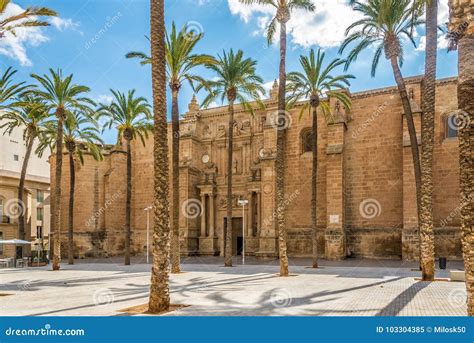 View at the Cathedral of Almeria - Spain Stock Image - Image of ...