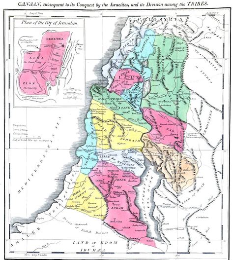 Maps - 12 Tribes of Israel