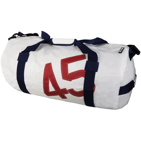 Bainbridge International > Sailcloth Barrel Bag White Large 70 x 37cm 75L