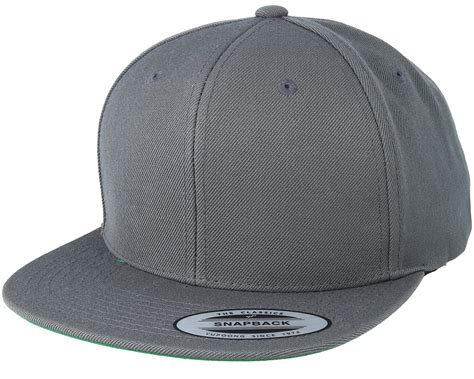 Dark Grey Snapback - Yupoong caps - Hatstoreworld.com