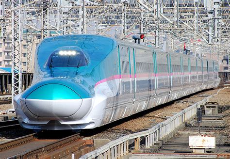 E5 series Shinkansen bullet trains: new generation Japanese high speed train ~ Great Panorama ...