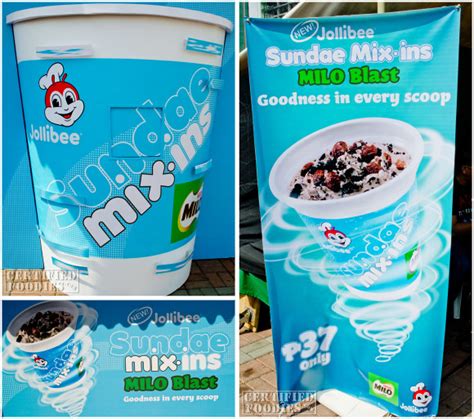 Jollibee Sundae Mix-Ins Milo Blast at Mercato Centrale | Certified Foodies