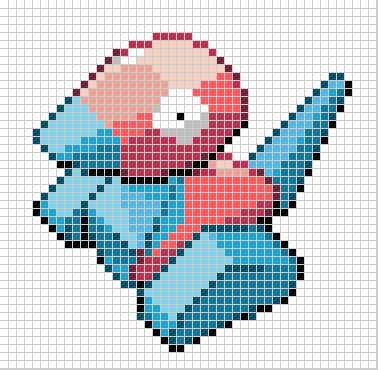 #137 Porygon Hama Beads Pokemon, Pokemon Bead, Pixel Art Pokemon ...