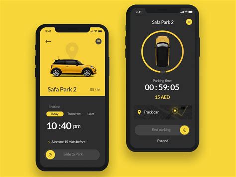 Car Parking App Design