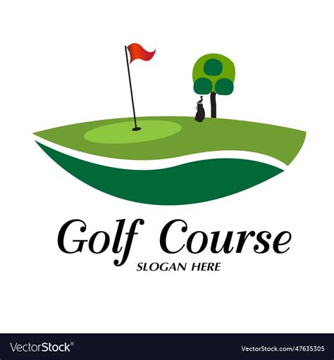 Golf course logo Royalty Free Vector Image - VectorStock