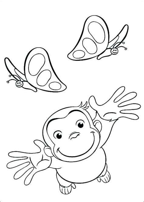 Curious George Christmas Coloring Pages at GetDrawings | Free download