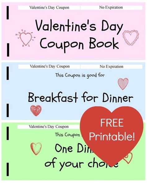 FREE Printable Valentine Coupon Book - Thrifty Jinxy