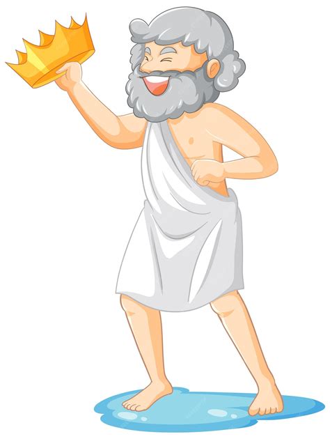 Free Vector | Archimedes cartoon character on white background