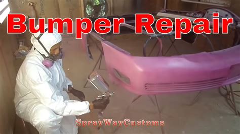 How To Paint Bumper...Repair And Paint Plastic Bumper Cover At Home ...