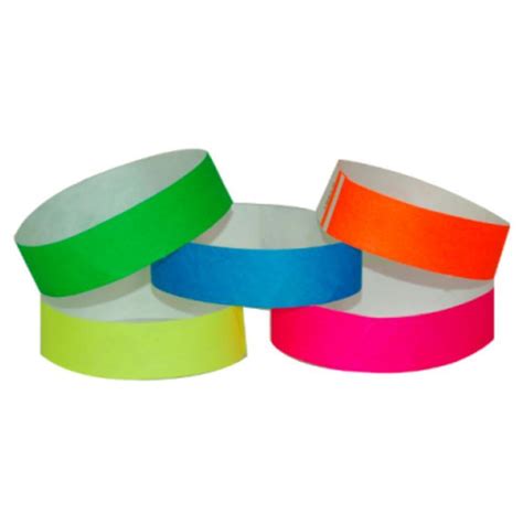 Color Paper Event Wristbands | Stunning Neon & Bright Colors