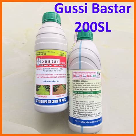 Thuốc trừ cỏ Bastar 200SL (Nhãn đỏ) 900ml (Delta Thụy Sĩ), Rất đậm đặc - trừ cỏ mần trầu và ...