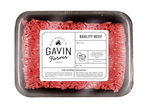 Gavin Farms Branding / Meat Packaging Label Design / Rebekah Disch ...