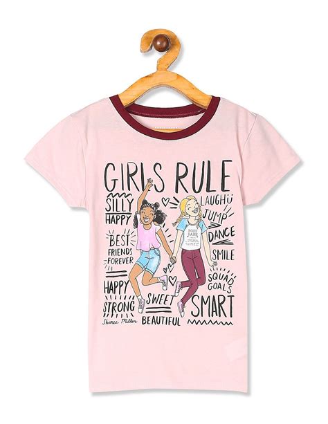 Buy The Children's Place Girls Girls Pink Short Sleeve Graphic T-Shirt - NNNOW.com