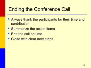 Conference call etiquette | PPT