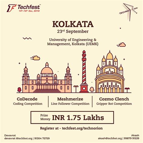 Techfest, IIT Bombay on Twitter: "Techfest 2018-19 presents TechnoRion in 5 major cities of our ...