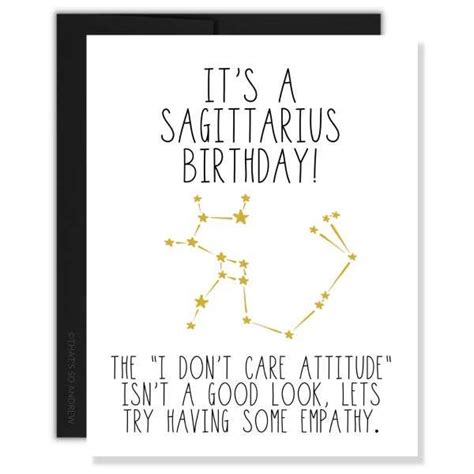 HAPPY BIRTHDAY SAGITTARIUS CARD