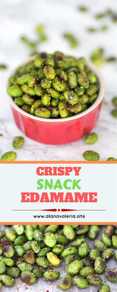 CRISPY SNACK EDAMAME | Edamame, Snacks, Easy homemade recipes