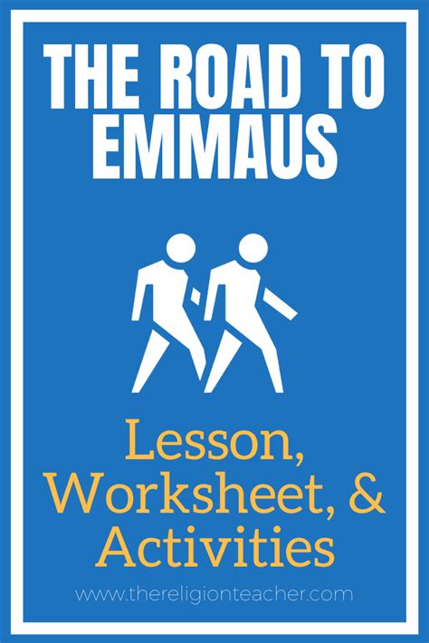 The Road to Emmaus Lesson Plan, Activities, and Worksheet