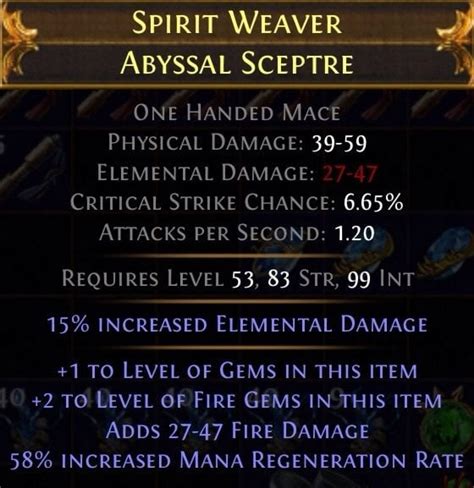 Is this useful at all? +1/+2 fire gem 1H : r/pathofexile