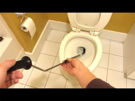 How To Use a Toilet Snake Properly | Clogged Blocked Toilet Repair using Toilet Auger-mueller ...