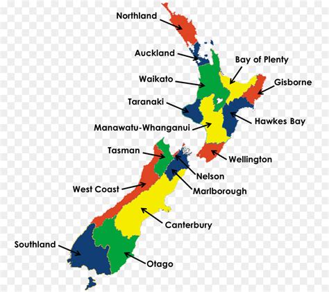 Regions of New Zealand. : r/MapPorn