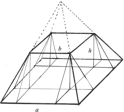 Symmetric truncated pyramid with an added top pyramid. | Download ...