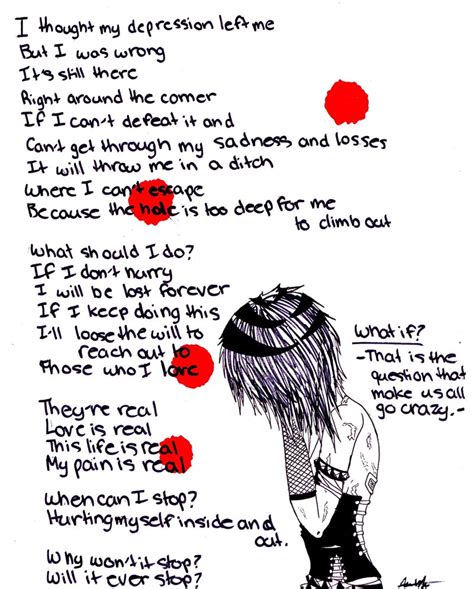 Sad Emo Quotes About Cutting. QuotesGram