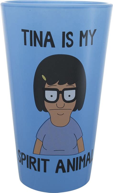 Bob's Burgers Tina Quotes 4 Pint Glass Set