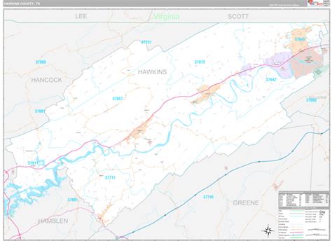 Hawkins County, TN Map Book - Premium