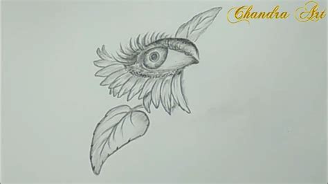 Simple Cool Drawings: Pencil Drawing a Sunflower Eye #Easy - YouTube