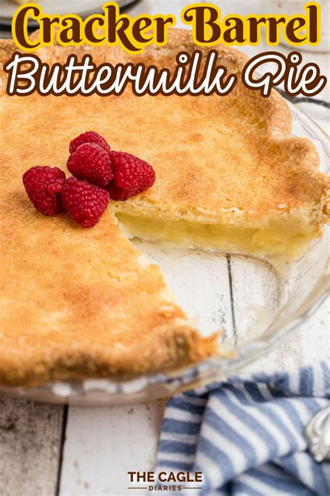 Cracker Barrel Buttermilk Pie Recipe | The Cagle Diaries