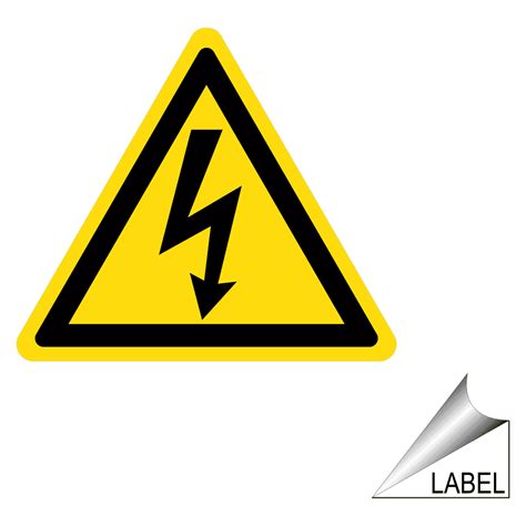 Electrical Electrical Hazard Symbol Label / Sticker - US Made