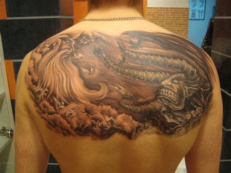 god vs. devil - tatoo by pashaokoismet on DeviantArt